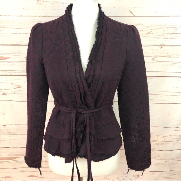 Nordstrom Lux Baroque Peplum Wrap Blazer - Picture 12 of 14